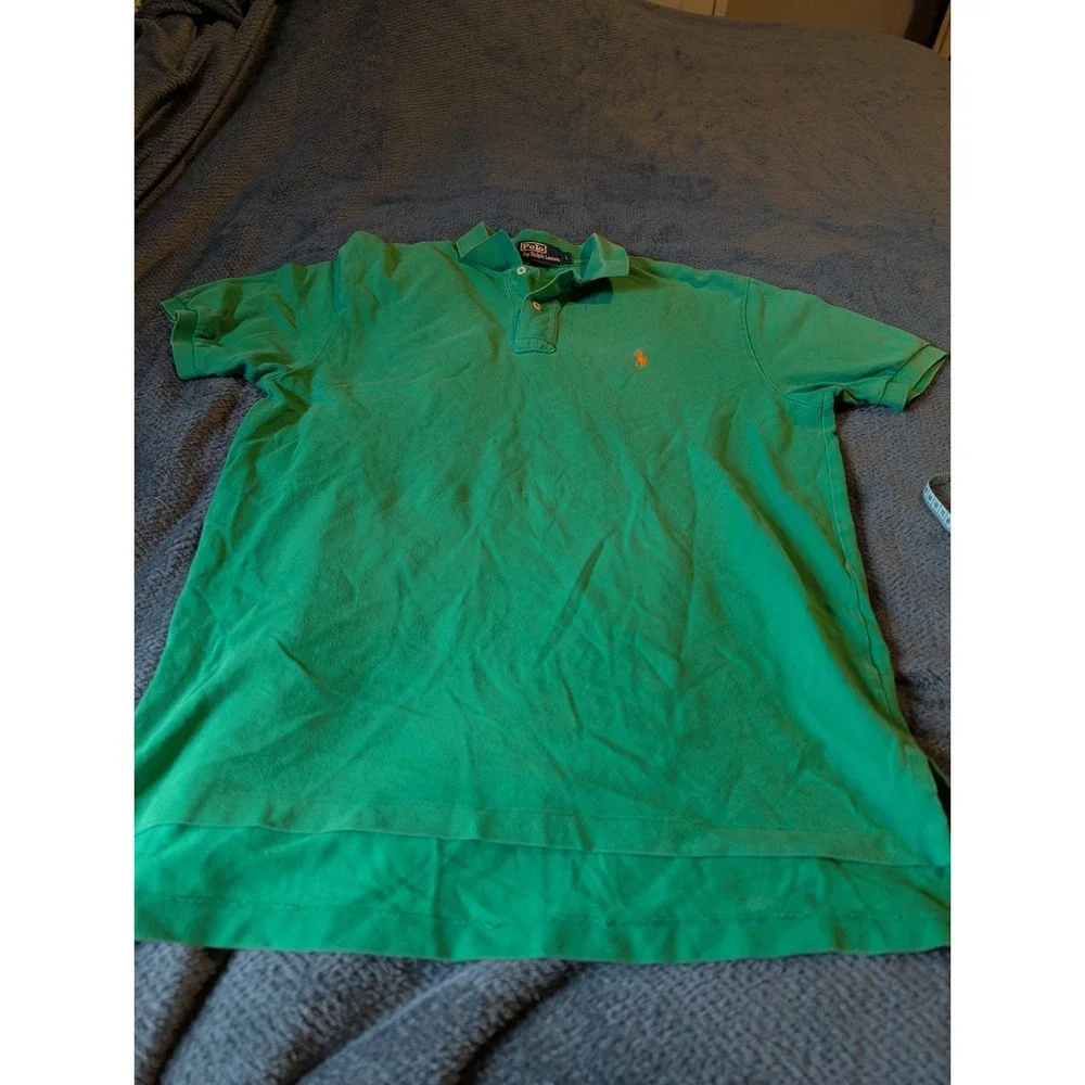 Vintage Polo Ralph‎ Lauren Polo Shirt Green size Large
